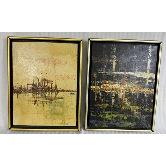 Sold! Pair of Beautiful J. Toller Signed & Framed Oil Paintings - Picture 1 of 4